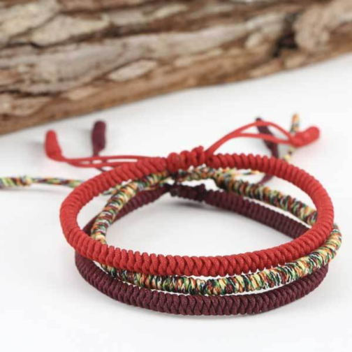 Double Pixiu Ingot & Lucky Red Rope Bracelet 